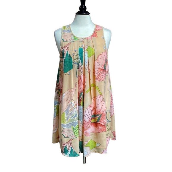 Umgee Floral Sleeveless Dress Size Small - Picture 1 of 6